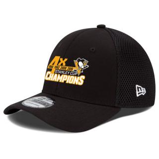 Kšiltovka Pittsburgh Penguins 2016 Stanley Cup Champions 4-Time 39THIRTY Flex Velikost: S/M