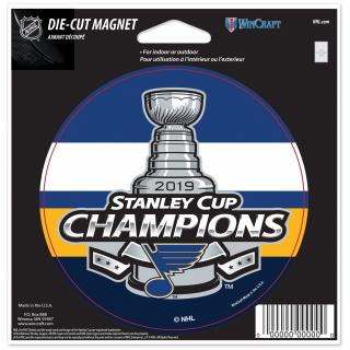 Magnet St. Louis Blues WinCraft 2019 Stanley Cup Champions 4.5'' x 6'' Indoor/Outdoor Magnet