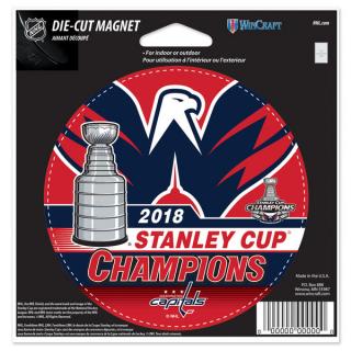 Magnet Washington Capitals 2018 Stanley Cup Champions 5.5  Die-Cut Car Magnet