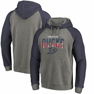 Mikina Anaheim Ducks Freedom Tri-Blend Raglan Pullover Hoodie Velikost: S