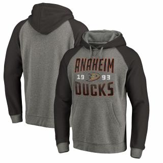 Mikina Anaheim Ducks Timeless Collection Antique Stack Tri-Blend Raglan Velikost: S