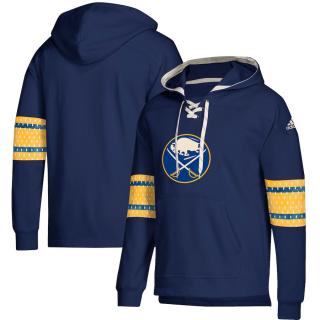 Mikina Buffalo Sabres Adidas Jersey Lace-Up Pullover Hoodie Velikost: M