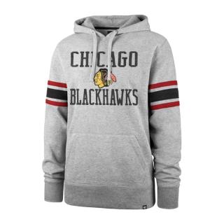 Mikina Chicago Blackhawks Double Block ’47 Sleeve Stripe Hood Velikost: XS