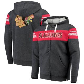 Mikina Chicago Blackhawks True Classics Script Fleece Full-Zip Hoodie Velikost: S