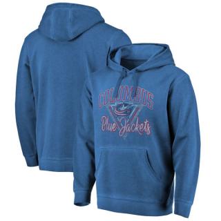 Mikina Columbus Blue Jackets Shadow Washed Retro Arch Pullover Hoodie Velikost: S