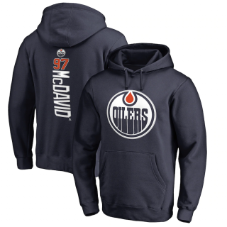 Mikina Connor McDavid #97 Edmonton Oilers Backer Name & Number Pullover Hoodie Velikost: L