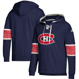 Mikina Montreal Canadiens Adidas Jersey Lace-Up Pullover Hoodie Velikost: L