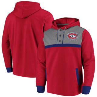 Mikina Montreal Canadiens True Classics 3-Button Pullover Hoodie Velikost: L