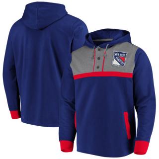 Mikina New York Rangers True Classics 3-Button Pullover Hoodie Velikost: S