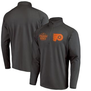 Mikina Philadelphia Flyers 2019 NHL Stadium Series Cage Raglan Quarter-Zip Pullover Velikost: L