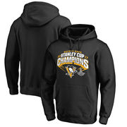 Mikina Pittsburgh Penguins Fanatics Branded 2017 Stanley Cup Champions Slapshot Pullover Hoodie - Black Velikost: 3XL