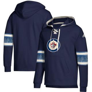 Mikina Winnipeg Jets Adidas Jersey Lace-Up Pullover Hoodie Velikost: L