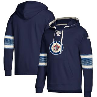 Mikina Winnipeg Jets Adidas Jersey Lace-Up Pullover Hoodie Velikost: M