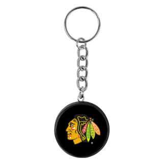 NHL přívěšek na klíče Chicago Blackhawks minipuk