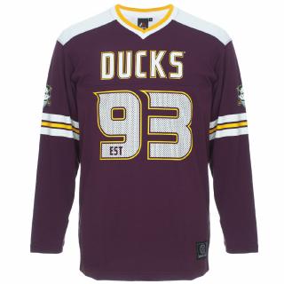 NHL tričko Anaheim Ducks - Hockey Heavy Jersey Long Sleeve Velikost: L