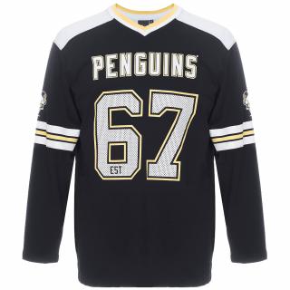 NHL tričko Pittsburgh Penguins - Hockey Heavy Jersey Long Sleeve Velikost: L