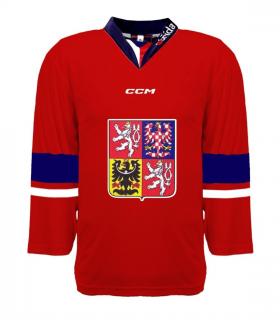 Nový dres české hokejové reprezentace 2023/2024 CCM Fandres replica - červený Velikost: dětský XXXXS