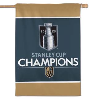 Oboustranná vlajka Vegas Golden Knights 2023 Stanley Cup Champions Double-Sided 28'' x 40'' Vertical Banner