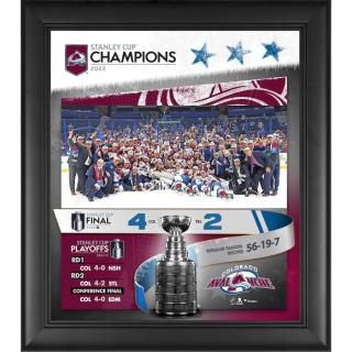 Obraz Colorado Avalanche 2022 Stanley Cup Champions Framed 15  x 17  Collage