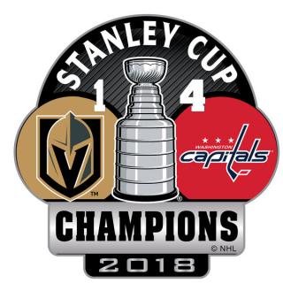 Odznak Washington Capitals 2018 Stanley Cup Champions Score