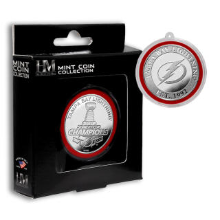 Pamětní Mince Tampa Bay Lightning Highland Mint 2021 Stanley Cup Champions Silver Mint Coin