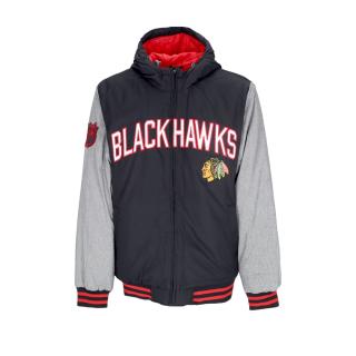 Pánská Bunda Chicago Blackhawks Cold Front Polyfilled Padded Jacket w. Hood Tým: Chicago Blackhawks, Velikost: L