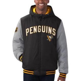 Pánská Bunda Pittsburgh Penguins Cold Front Polyfilled Padded Jacket w. Hood Tým: Pittsburgh Peguins, Velikost: XL