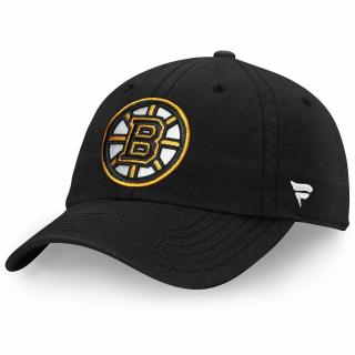 Pánská kšiltovka Boston Bruins NHL Core Black Curved Unstructured Strapback Cap Fanatics