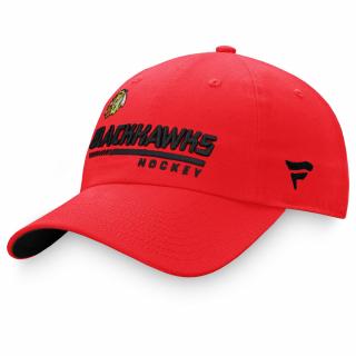 Pánská kšiltovka Chicago Blackhawks NHL Authentic Pro Locker Room Curved Unstructured Strapback Cap Red  Fanatics