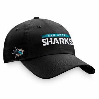 Pánská kšiltovka San Jose Sharks Authentic Pro Game & Train Unstr Adj Black