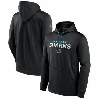 Pánská mikina San Jose Sharks RINK Performance Pullover Hood Black-Active Blue Velikost: L