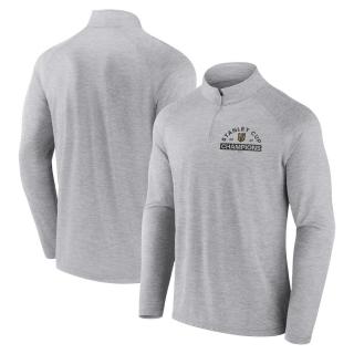 Pánská mikina Vegas Golden Knights 2023 Stanley Cup Champions Striated Quarter-Zip Pullover Top Velikost: L