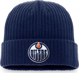Pánská zimní čepice Edmonton Oilers Core Cuffed Knit
