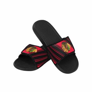 Pánské pantofle Chicago Blackhawks Legacy Velcro Sport Slide Slipper Velikost: XL = 46-48 EU