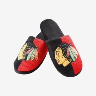 Pánské pantofle Chicago Blackhawks Team Logo Staycation Slipper Velikost: L = 44-45 EU