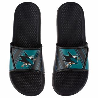 Pánské pantofle San Jose Sharks Legacy Velcro Sport Slide Slipper Velikost: L = 44-45 EU