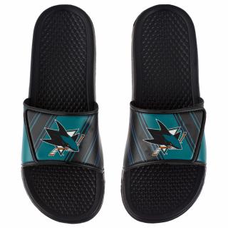 Pánské pantofle San Jose Sharks Legacy Velcro Sport Slide Slipper Velikost: XL = 46-48 EU