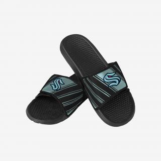 Pánské pantofle Seattle Kraken Legacy Velcro Sport Slide Slipper Velikost: L = 44-45 EU