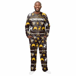 Pánské pyžamo Pittsburgh Penguins Ugly Holiday Pajamas NHL Velikost: XXL