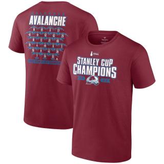 Pánské tričko Colorado Avalanche 2022 Stanley Cup Champions Jersey Roster Velikost: L