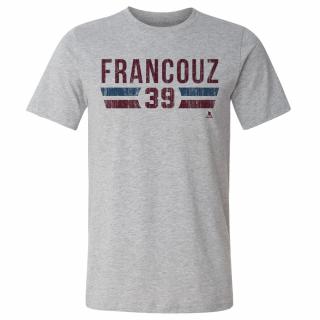 Pánské tričko Colorado Avalanche Pavel Francouz #39 Colorado Font Grey Velikost: L