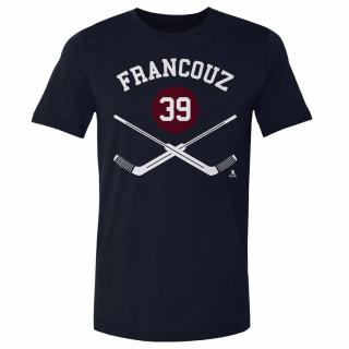 Pánské tričko Colorado Avalanche Pavel Francouz #39 Goalie Sticks WHT Navy Velikost: XXL