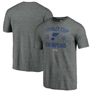 Pánské tričko St. Louis Blues 2019 Stanley Cup Champions Ice Rink Tri-Blend Velikost: XXL