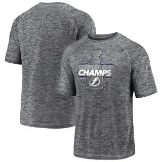 Pánské tričko Tampa Bay Lightning 2020 Stanley Cup Champions Locker Room Laser Shot Performance Velikost: S