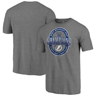 Pánské tričko Tampa Bay Lightning 2021 Stanley Cup Champions Heroic Sides Tri-Blend Velikost: L