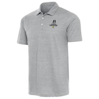 Pánské tričko Vegas Golden Knights 2023 Stanley Cup Champions Heather Grey Peak Polo Velikost: M