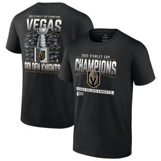Pánské tričko Vegas Golden Knights 2023 Stanley Cup Champions Signature Roster Velikost: L