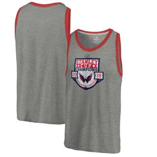 Pánské tričko Washington Capitals 2018 Stanley Cup Champions 2-Man Advantage Tri-Blend Tank Top Velikost: L