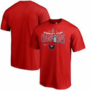 Pánské tričko Washington Capitals 2018 Stanley Cup Champions Locker Room Appeal Play Red Velikost: M