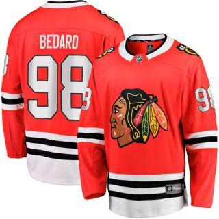 Pánský dres Connor Bedard #98 Chicago Blackhawks Breakaway Home Jersey Velikost: XS